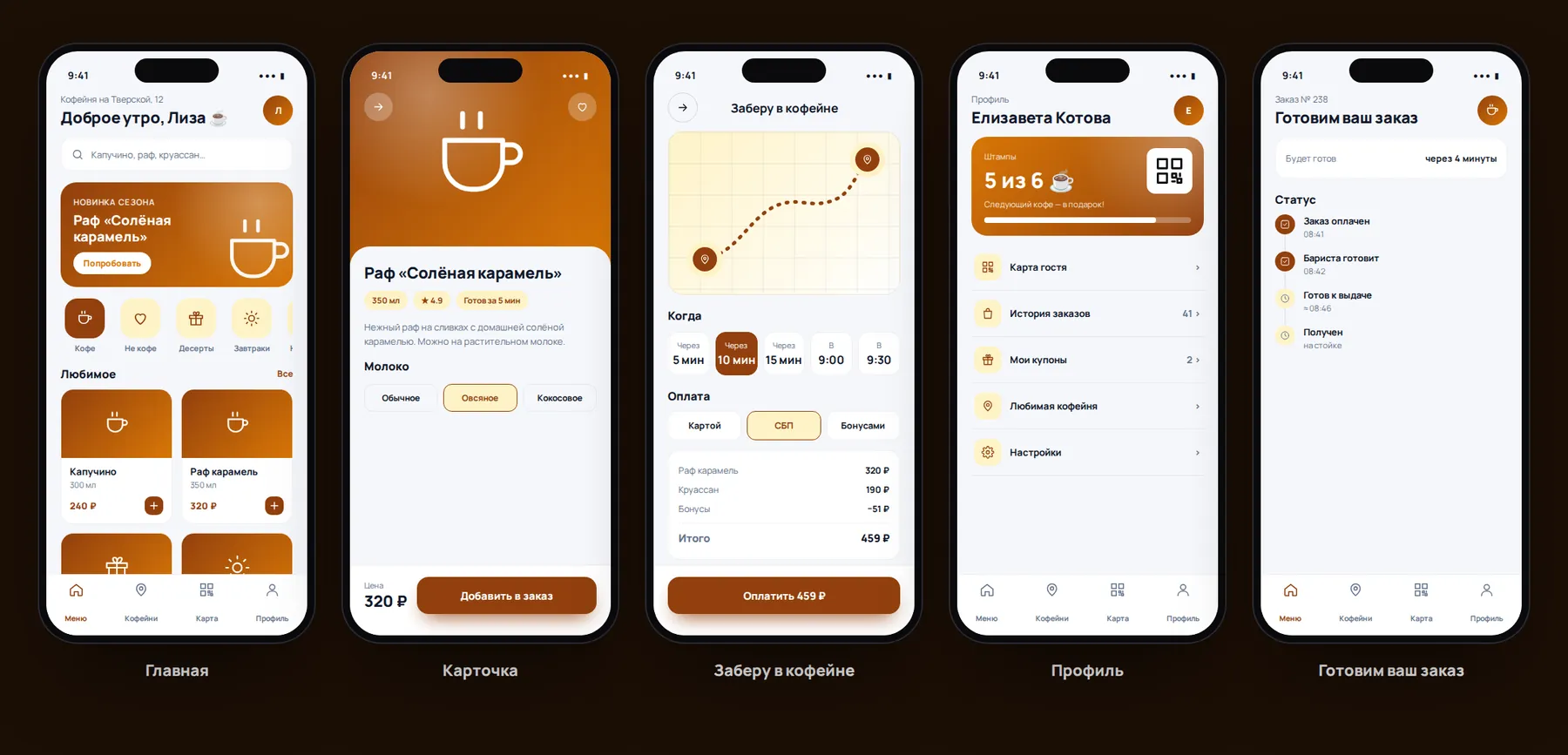 Кофейня «Coffee Point» — заказ навынос и лояльность — экран 2