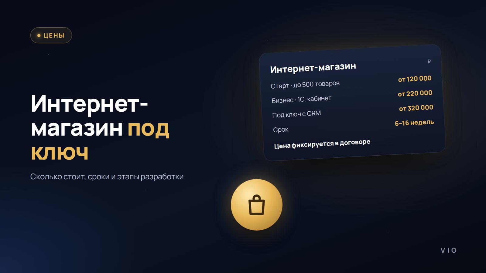 Разработка интернет-магазина под ключ: цены и сроки