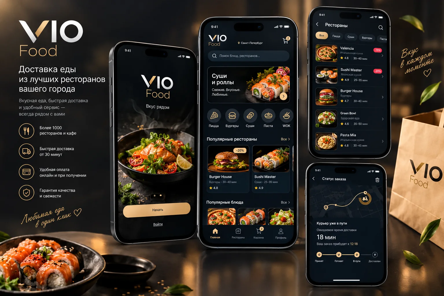 VIO Food — экосистема доставки еды + CRM